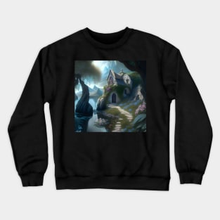 Fantasy Cottage Artwork Crewneck Sweatshirt